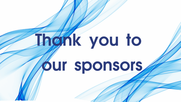 Thank you to our sponsors (1)